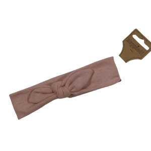 20452 Haarband knoop gemeleerd zalm roze